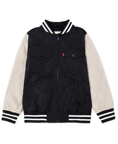 Levi's Kids' Boys' 8-18 Color-blocked Bomber Jacket In Black