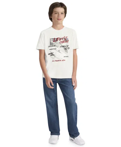 Levi's Kids' Boys 8-20 Black Diamond Crewneck T-shirt In White