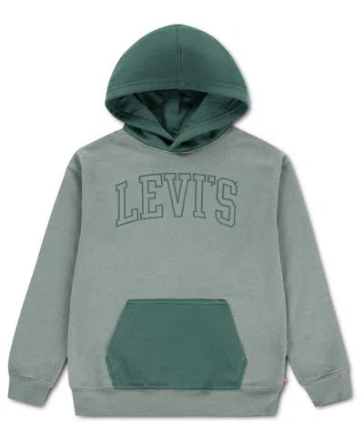 Levi's Kids' Boys 8-20 Classic Color Blocked Pull-on Hoodie In Green
