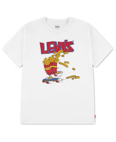 Levi's Kids' Boys' 8-20 Fries On The Loose Crewneck T-shirt In White