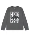 Levi's Boys 8-20 Graphic Printed Long-sleeve T-shirt In Gray