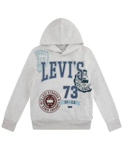 Levi's Kids' Boys 8-20 Prep Crest Pullover Hoodie In Black