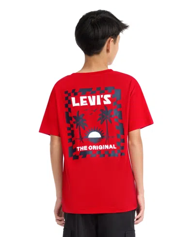 Levi's Kids' Boys' 8-20 Waterfront View Graphic T-shirt In Red