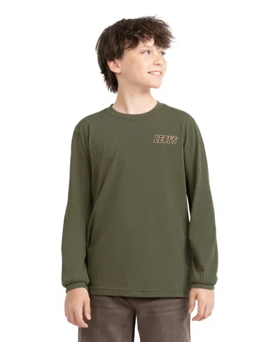 Levi's Kids' Boys' 8-20 In The Woods Long-sleeve T-shirt In Green