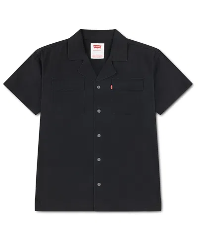 Levi's Kids' Boys' 8-20 Short-sleeve Utility Shirt In Black