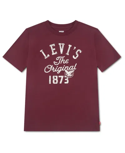 Levi's Kids' Boys' 8-20 The Original Vintage Look Short-sleeve T-shirt In Burgundy