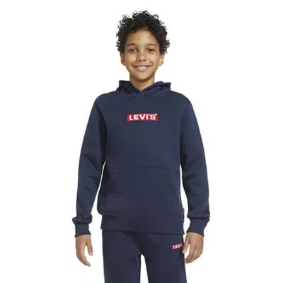 Levi's Kids' Boys  Hoodie Blue Box Tab Graphic Long Sleeve Pullover Gbo282