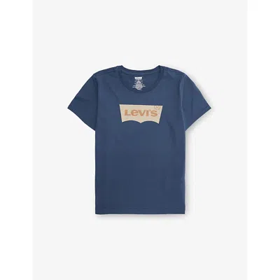 LEVI'S BRAND-PRINT CREWNECK COTTON-JERSEY T-SHIRT 4-
