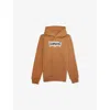 Levi's Brown Brand-print Relaxed-fit Cotton-blend Hoodie 10-16 In Brown