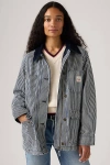Levi's Bree Barn Striped Jacket In White