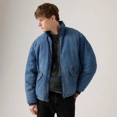 Levi's Briggs Short Puffer Jacket In Blue