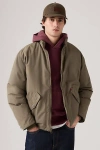 Levi's Briggs Short Puffer Jacket In Brown
