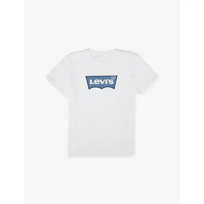Levi's Kids' Bright White My First Batwing Crewneck T-shirt 4-8