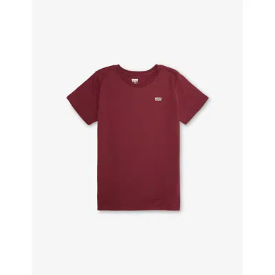 Levi's Kids' Brown Batwing Chest Hit Cotton-blend T-shirt 10-