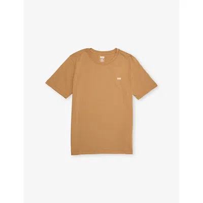 Levi's Kids' Brown Batwing Chest Hit Cotton-blend T-shirt 10-16