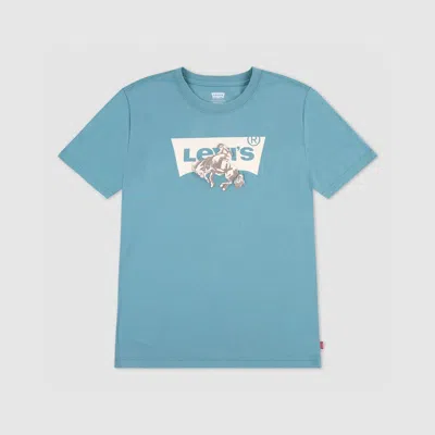 Levi's Bucking Batwing Tee Big Boys S-xl T-shirt L In Blue