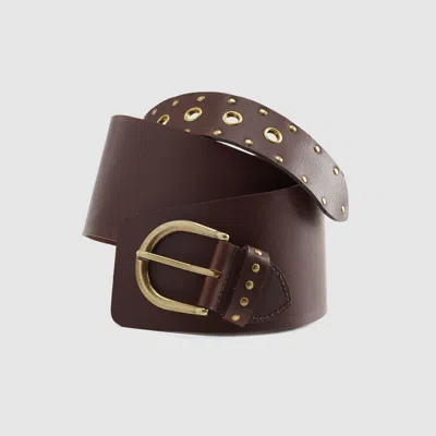 Levi's Buckle Up Wide Belt In Brown