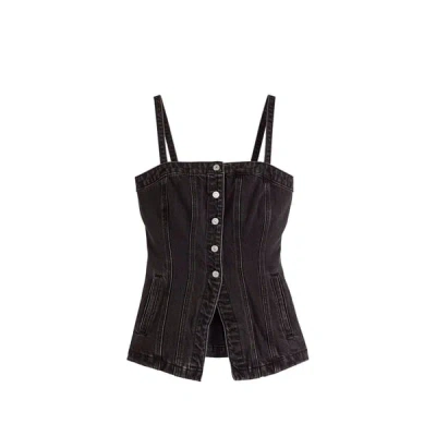 Levi's Bustier Tailored En Jean In Black