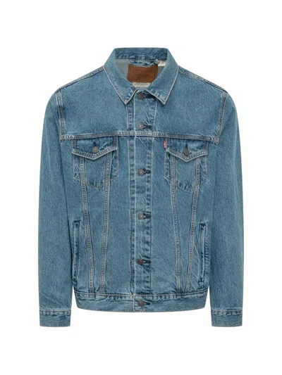 Levi's Giacca Denim Blu Con Doppie Tasche Frontali Levis In Blue