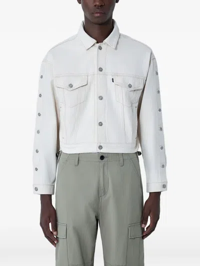 LEVI'S BUTTON-EMBELLISHED DENIM JACKET