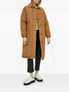 Levi's Button-fastening Puffer Trench Coat In Brown