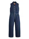 Levi's Button-fastening Sleeveless Jumpsuit In Blue