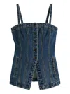 Levi's Button-front Denim Top In Blue