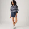 Levi's Button Front Skirt In Blue