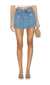 Levi's Button Front Skort In Blue