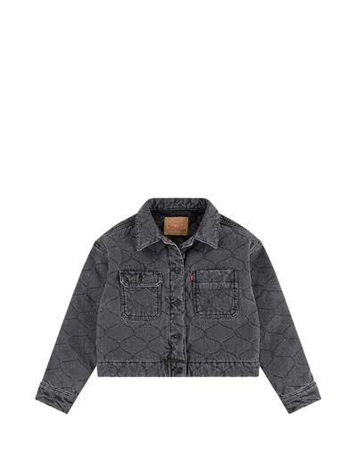 Levi's Kids' Buttoned Jacket In Grey