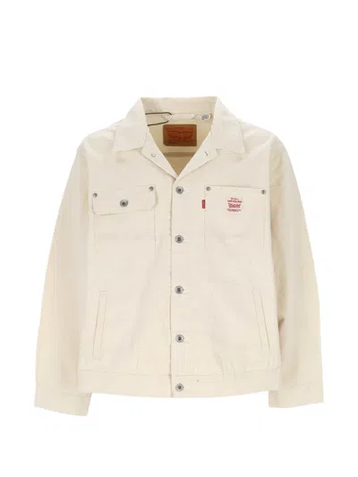 Levi's Buttoned Pocket Jacket In Neutral