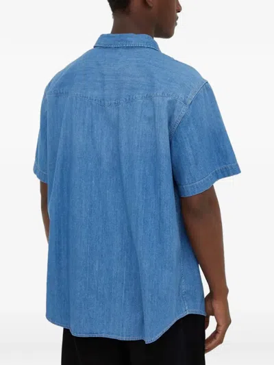 Levi's Buttoned Short-sleeve Shirt In Blue