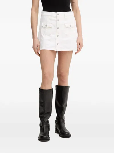 Levi's Button-up Cargo Mini Skirt In White