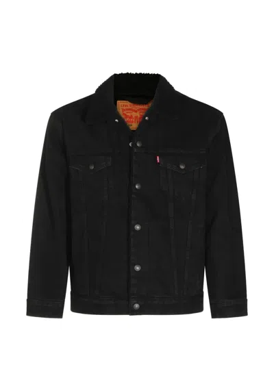 Levi's Button-up Denim Jacket In Black