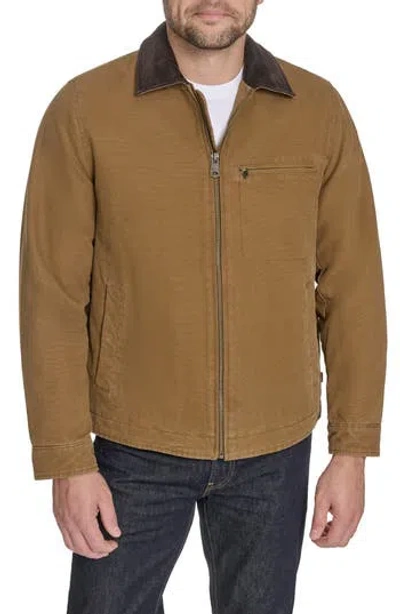 Levi's® Canvas Utility Jacket With Quilted Lining In Brown