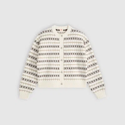 Levi's Charlotte Crewneck Cardigan In White