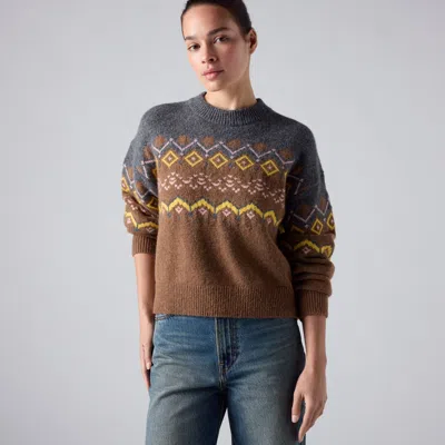 Levi's Charlotte Fairisle Crewneck Sweater In Multi