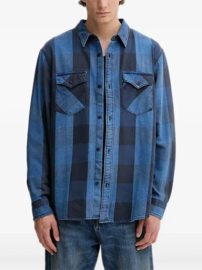Levi's Check Pocket Shirt In Blue