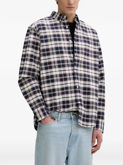 Levi's Check-print Button-down Shirt In Red