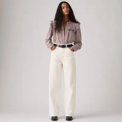 Levi's Cinch Baggy Jeans In White