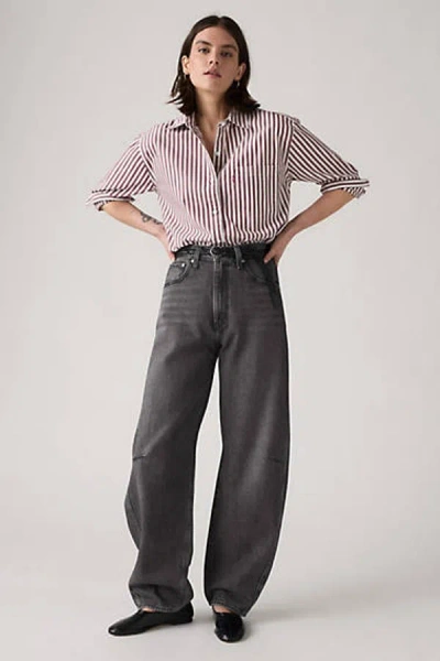 Levi's Cinch Barrel Jeans In Gray