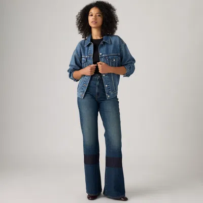 Levi's Cinch Flare Jeans In Dark Wash / Healing Hour