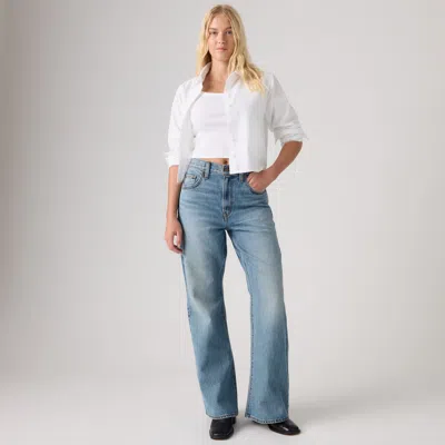 Levi's Cinch Flare Jeans In Medium Wash / Handled That