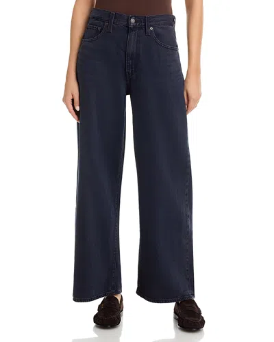 Levi's Cinch High Rise Wide Leg Jeans In Dark Humor In Blue