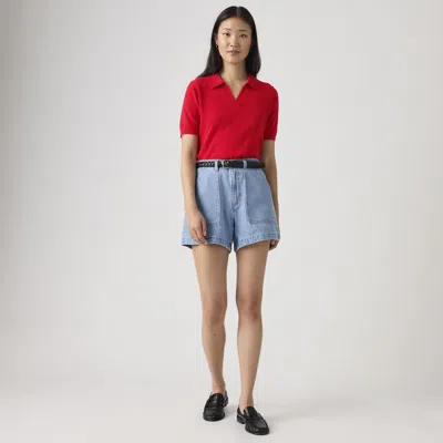 Levi's Cinch Utility Women's Shorts 32 In Red
