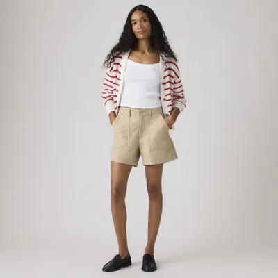 Levi's Cinch Utility Women's Shorts 32 In Neutral