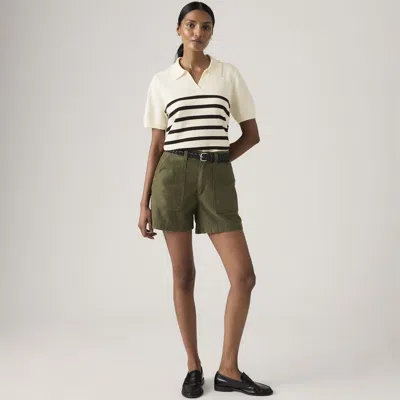 Levi's Cinch Utility Women's Shorts 34 In Green