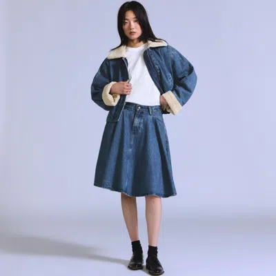 Levi's Circle Skirt In Blue