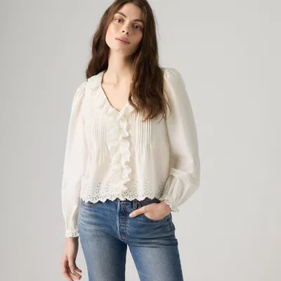 Levi's Claire Long-sleeve Blouse In Neutral