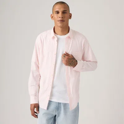 Levi's Classic One Pocket Standard Fit Poplin Shirt In Pink